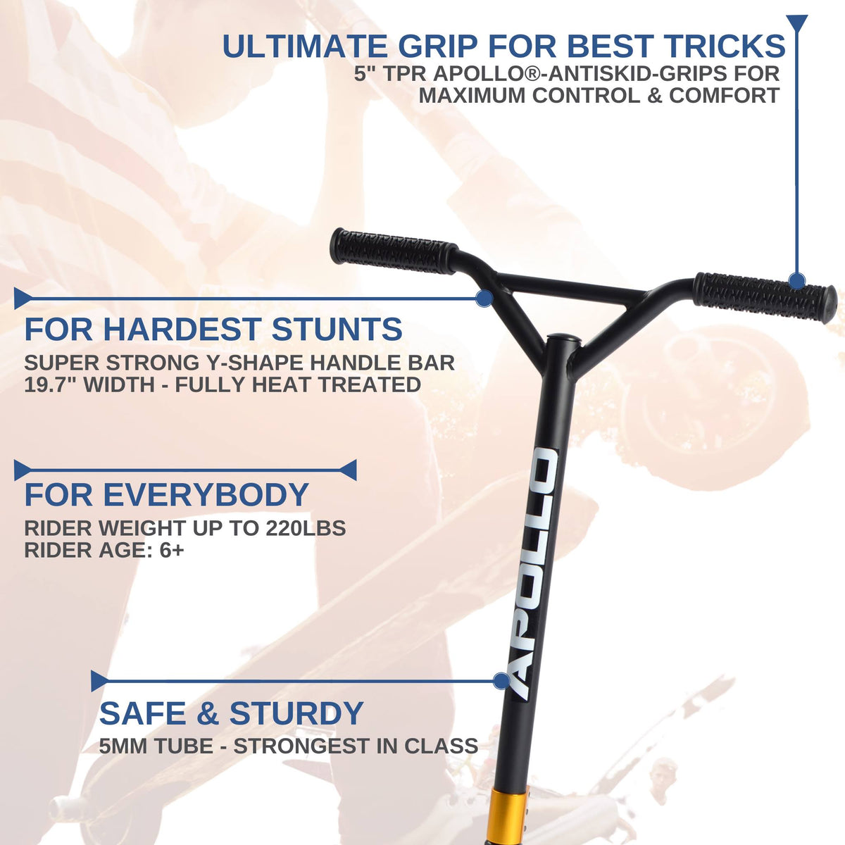 Gold Stunt Scooter S845