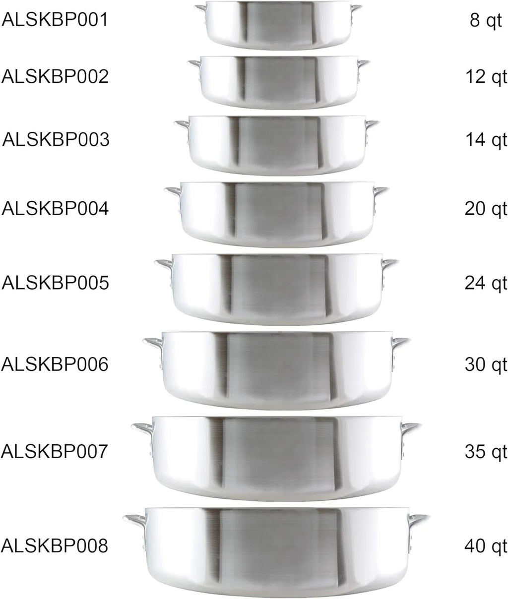 14 Quart Aluminum Braiser With Lid P12581