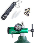 Oxygen Regulator 0-15LPM CGA-870 Gauge Flow Rate with Wrench Key K405201