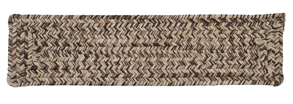 Weathered Brown Braided Rug D677