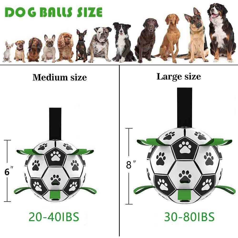 Dog Toys Soccer Ball with Straps C55401