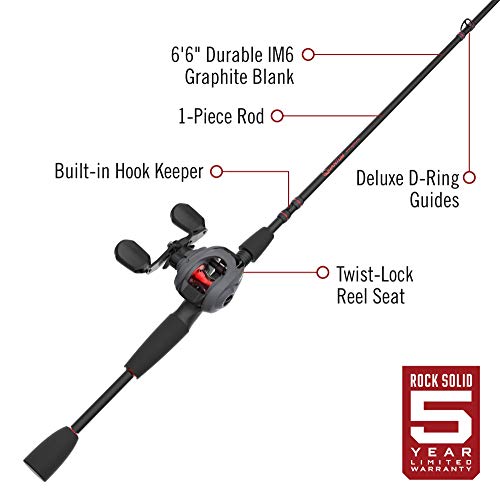 6'6" IM6 Graphite Baitcast Reel and Fishing Rod Combo Q405