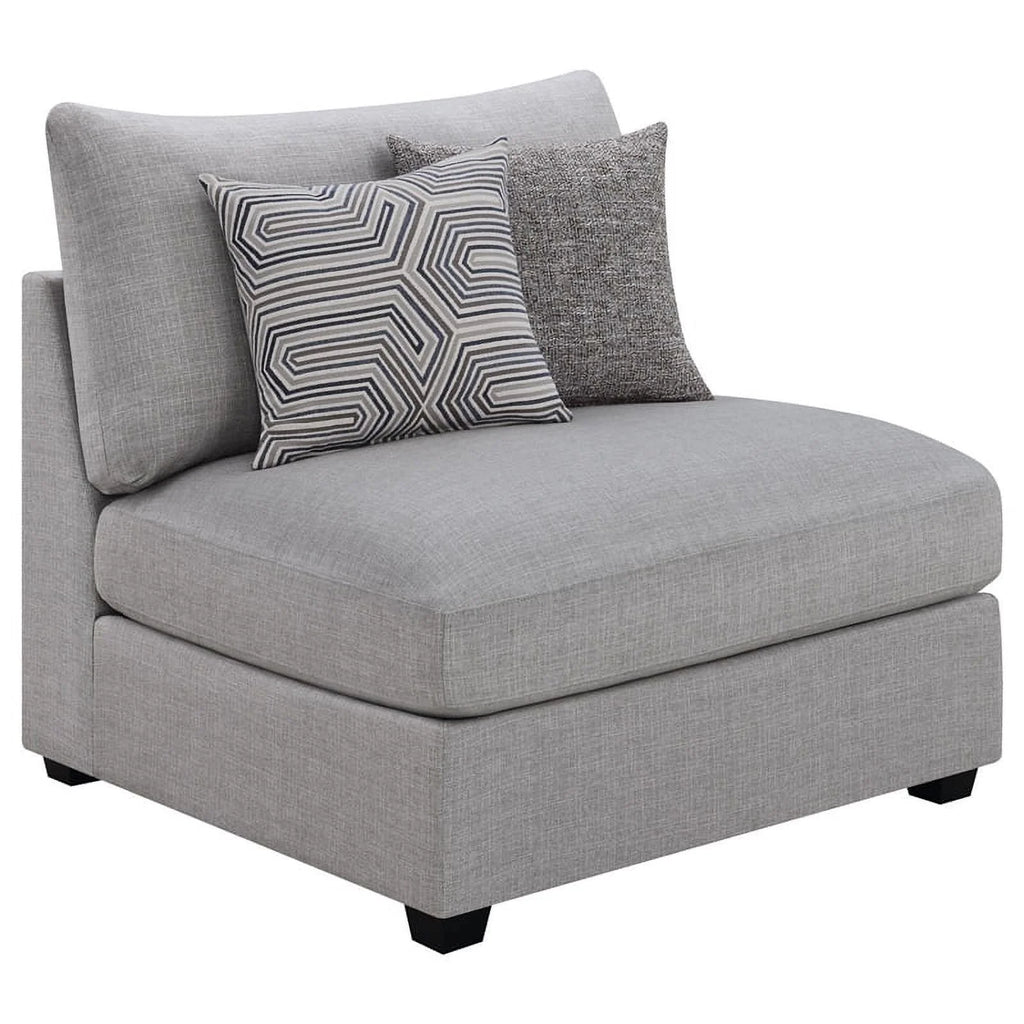 5-piece Fabric Upholstered Modular Sectional Gray C90495