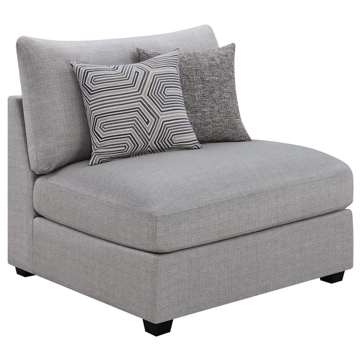 5-piece Fabric Upholstered Modular Sectional Gray C90495