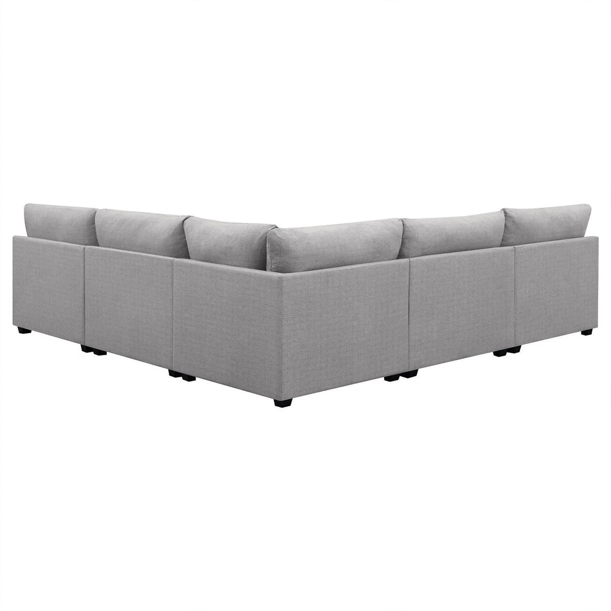 5-piece Fabric Upholstered Modular Sectional Gray C90495