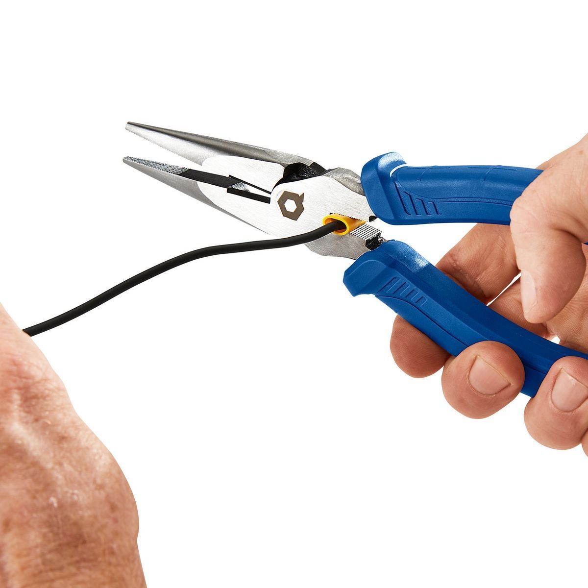 8 in. Long-Nose Pliers with Comfort Grip B67430
