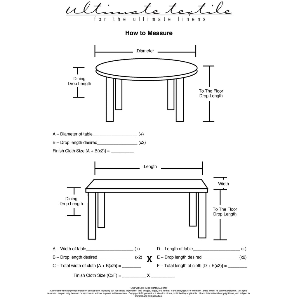 72-Inch Round Tablecloth L857056