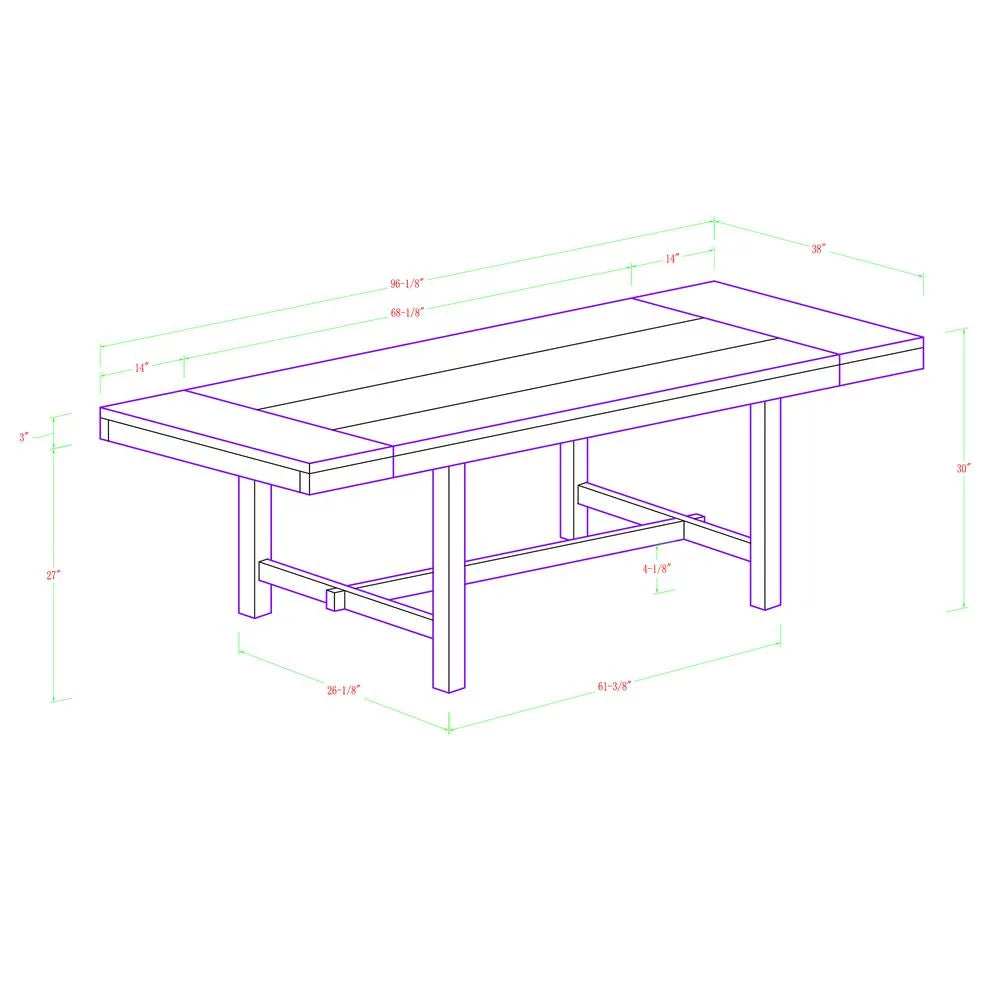Oak Extendable Dining Table F781333