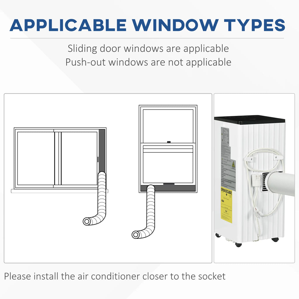 White Smart Portable Air Conditioner O82216