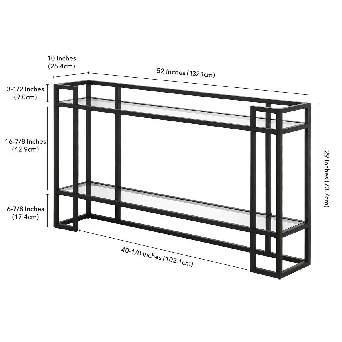52" Wide Rectangular Console Table F682657
