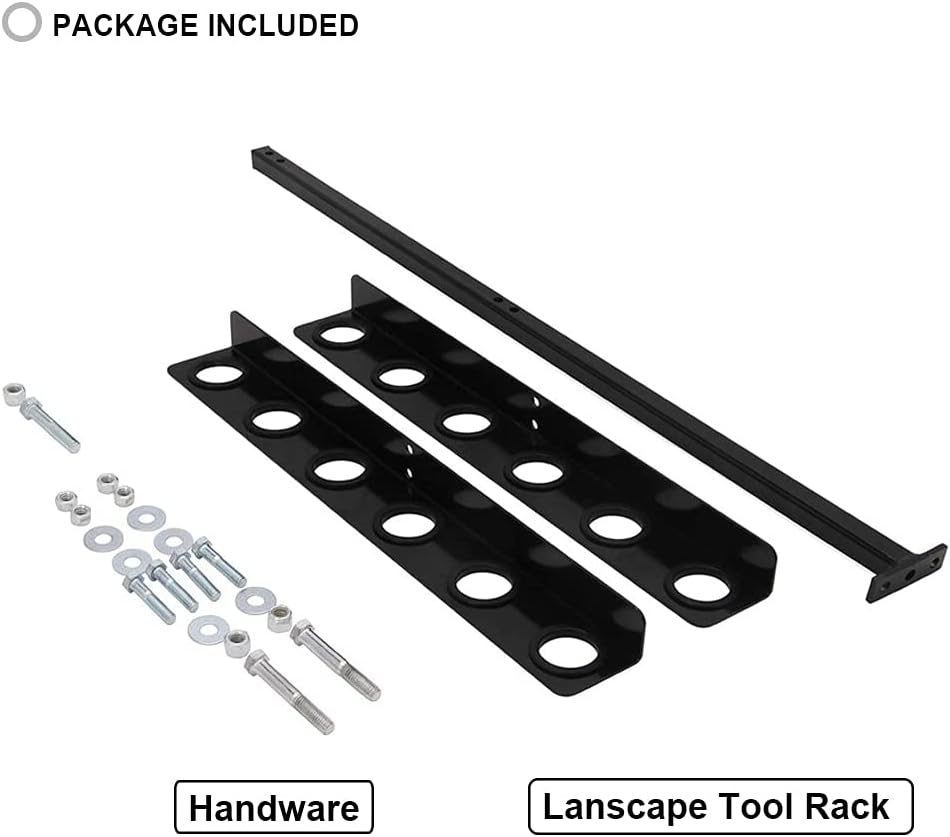 Lockable Weedeater Trimmer Rack and 6 Holes Hand Tool Rack E50612