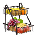Bronze 2 Tier Metal Fruit Basket Z900260