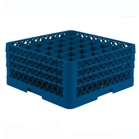 Royal Blue 36 Compartment Rack with 2 Extenders B216