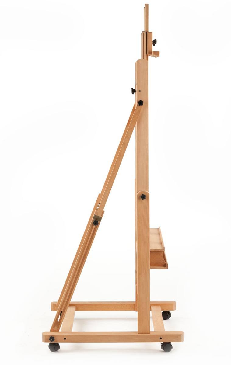 X-Large Beech Wood Floor Easel with Locking Wheels Q7929