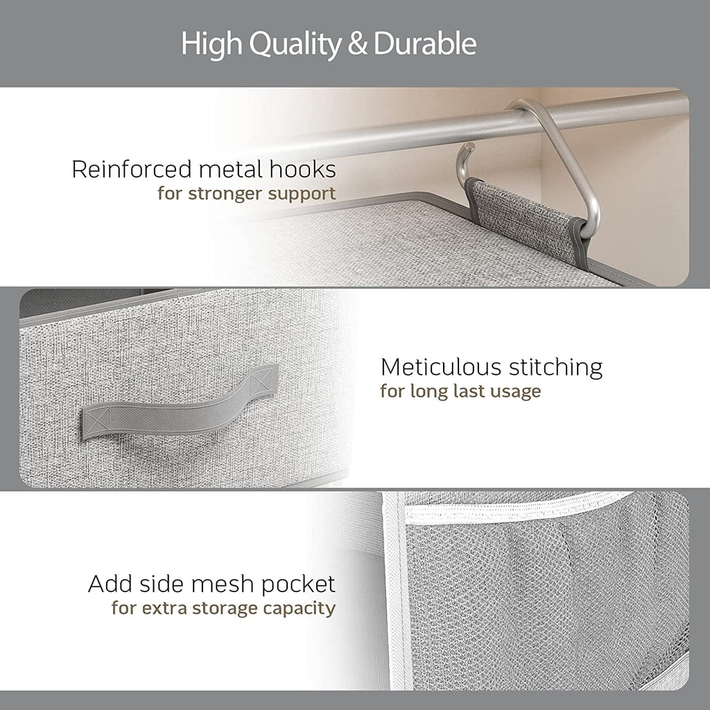6 Shelf Hanging Closet Organizer with 3 Drawers T237893
