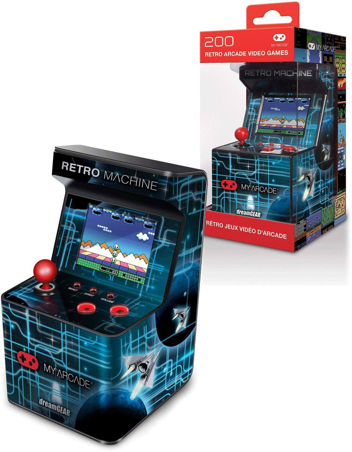 Retro Gaming System with 200 Games T667