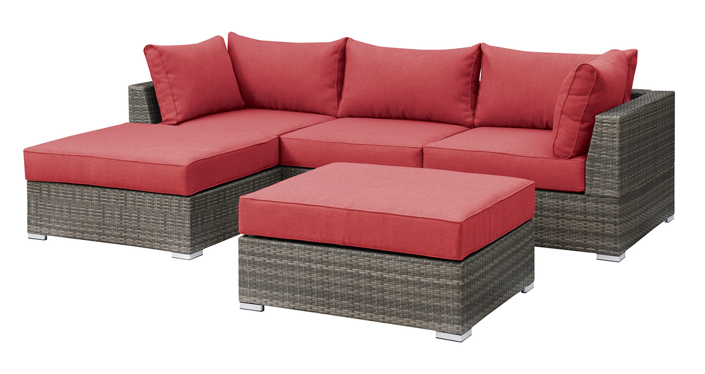 5 Pcs Modular Sofa Set Light Gray C206015