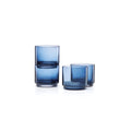 Blue 9 oz Short Glasses, 4 Count Q614043