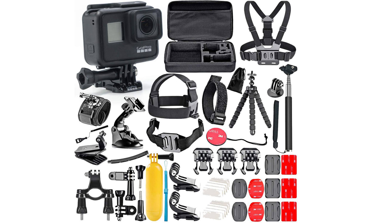 Black Action Camera Accessory Kit E687509