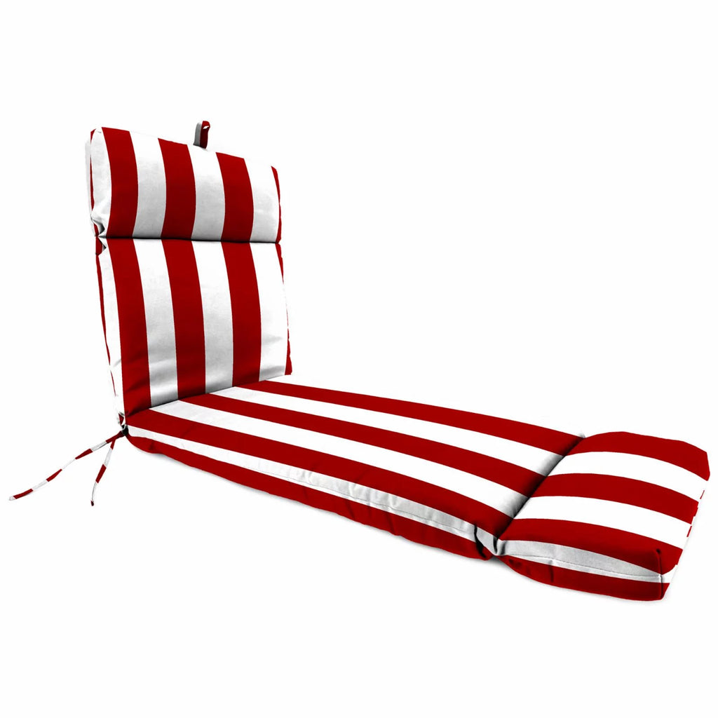 72 x 22 in. Rectangular Outdoor Chaise Lounge Cushion with Ties S210