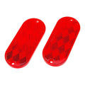 Red Oval Stick-On Reflectors 2-Pack C56229