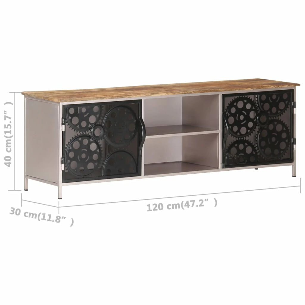 Rough Mango Wood TV Cabinet L237