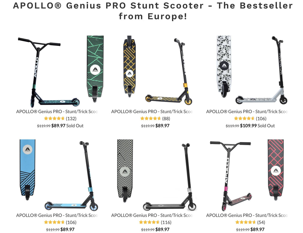 Gold Stunt Scooter S845