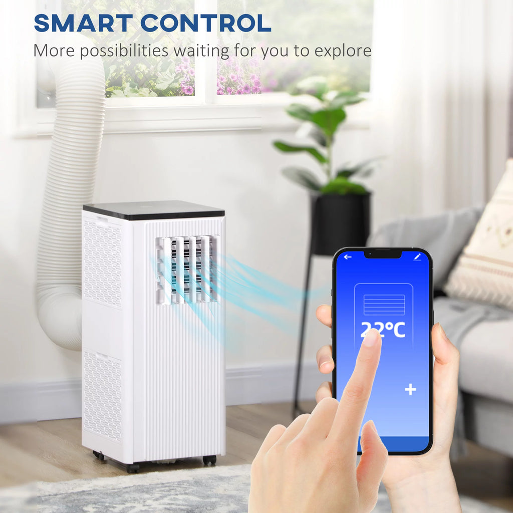 White Smart Portable Air Conditioner O82216