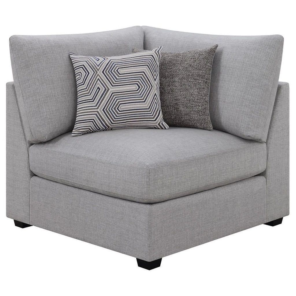 5-piece Fabric Upholstered Modular Sectional Gray C90495