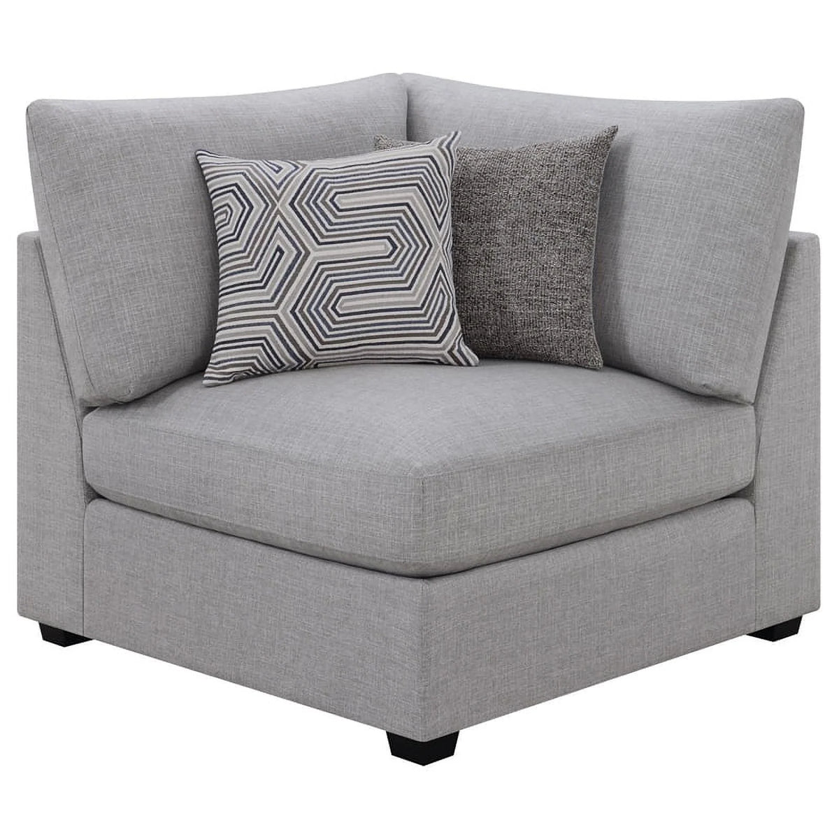 5-piece Fabric Upholstered Modular Sectional Gray C90495