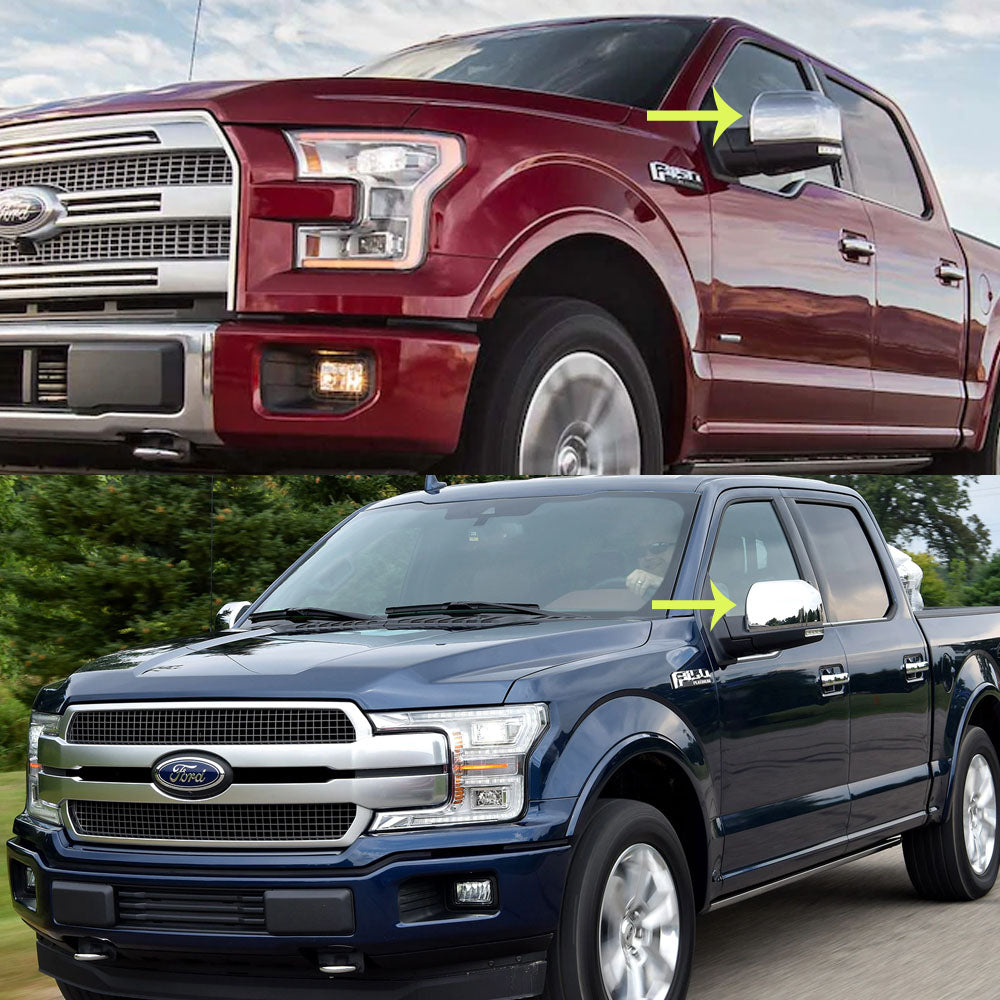 Chrome Mirror Covers Trim for Ford F150 R577777
